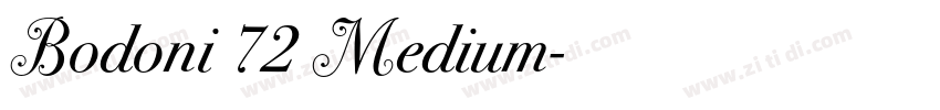 Bodoni 72 Medium字体转换